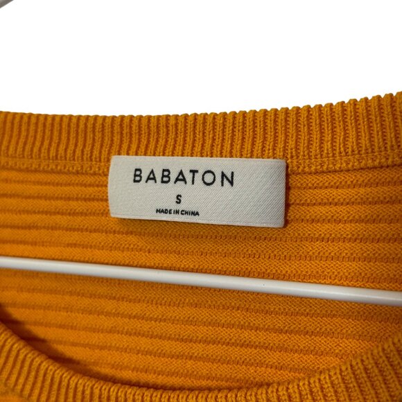 Babaton ribbed cropped tank top orange women's size S - Picture 3 of 5